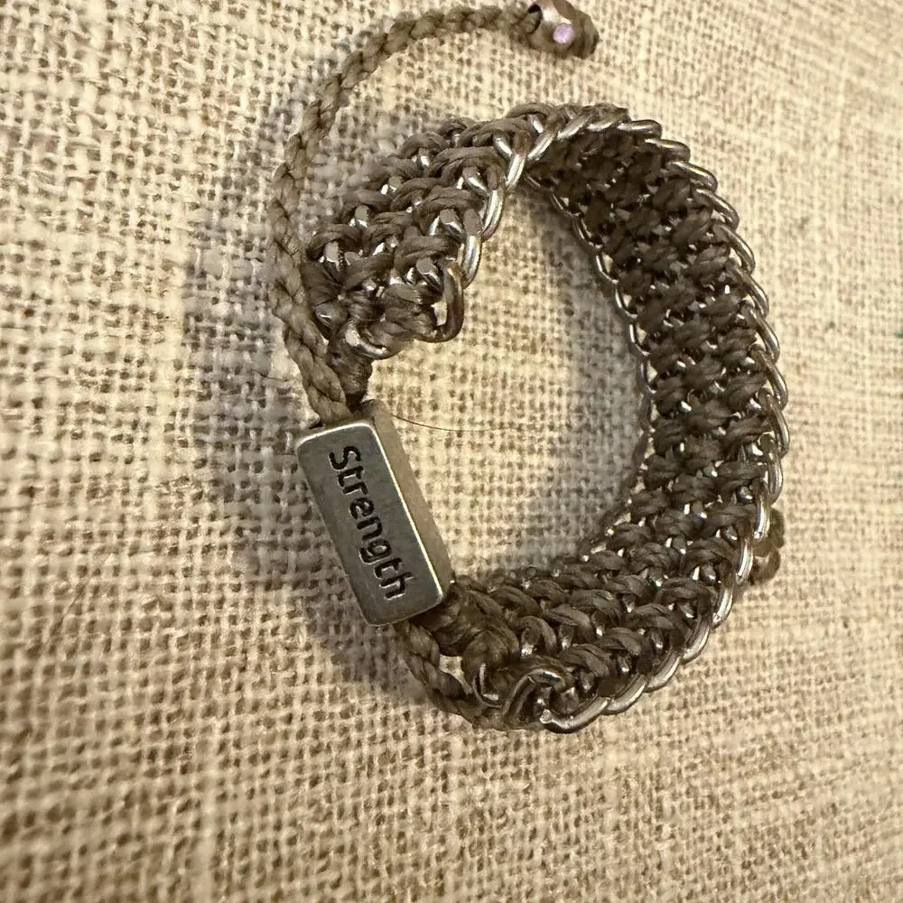 Wakami Strength braided Bracelet Ethically Handcrafted 10% Donated To Charity